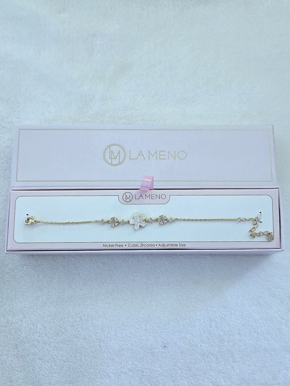La Meno Druzy Flower🌸 Bracelet - NIB - Picture 6 of 16